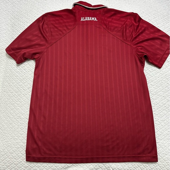 Nike Dri-Fit Alabama Crimson Tide Polo Shirt Red Men’s Size Large - Picture 6 of 7